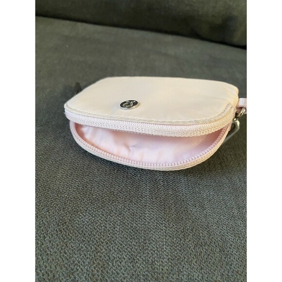 Lululemon Dual Pouch Wristlet Blissful Pink Coin Purse - Picture 4 of 6